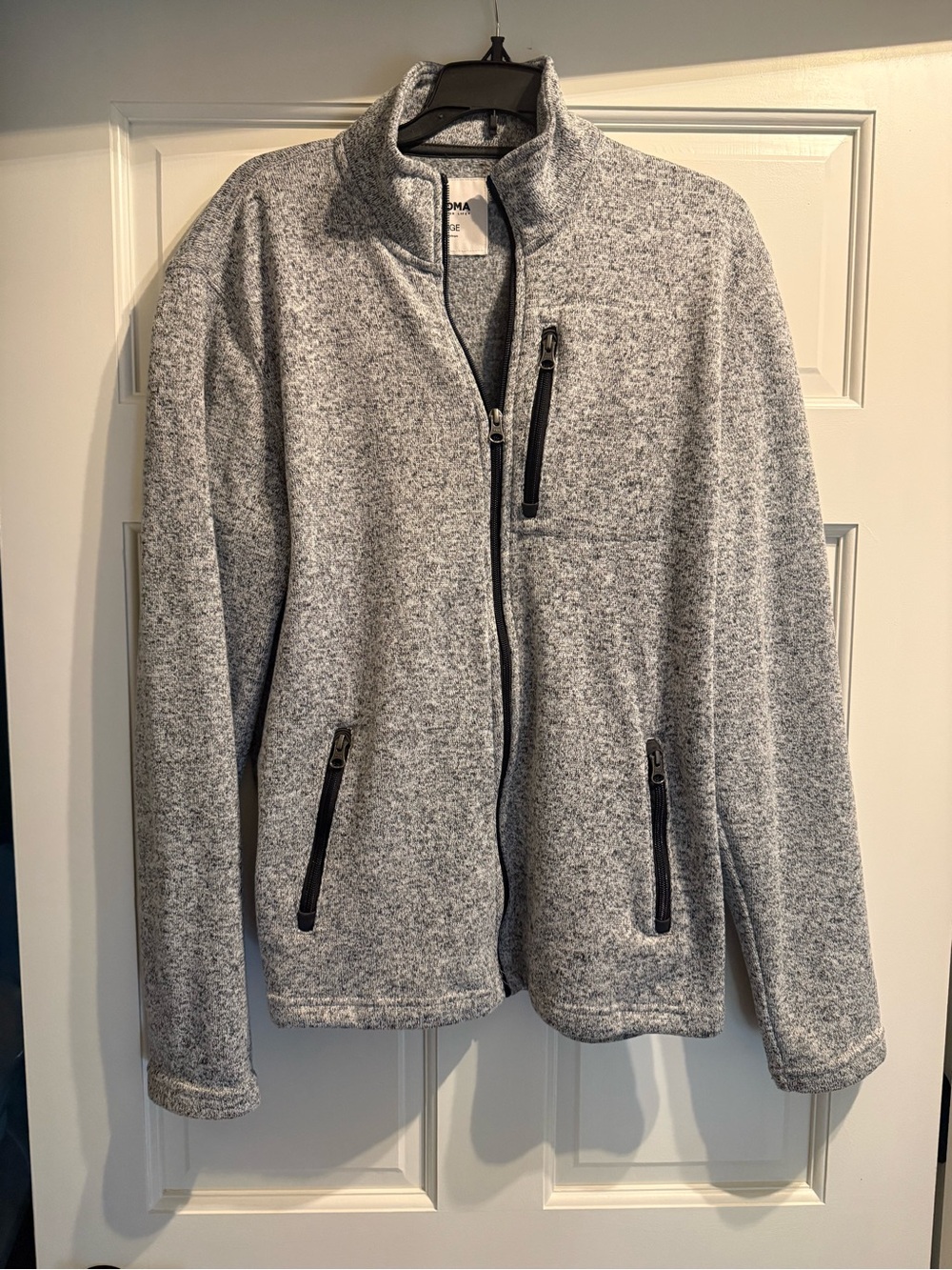 Sonoma Light Heather Gray Full-Zip Jacket